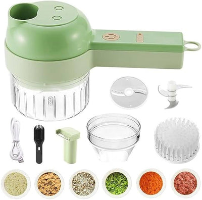 Handheld Electric Vegetable Cutter Set Wireless Food Chopper - Vibe Pk