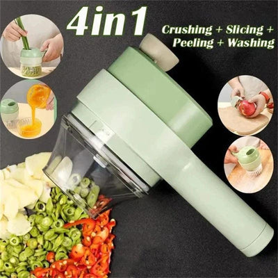 Handheld Electric Vegetable Cutter Set Wireless Food Chopper - Vibe Pk