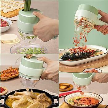 Handheld Electric Vegetable Cutter Set Wireless Food Chopper - Vibe Pk