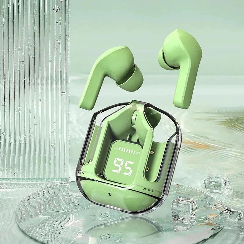 Air 31 Earbuds Wireless Crystal Transparent Body ( Random Color ) - Vibe Pk