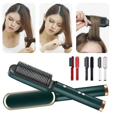 HAIR STRAIGHTENER COMB BRUSH - Vibe Pk