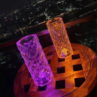 Diamond Rose Crystal Lamp - Vibe Pk