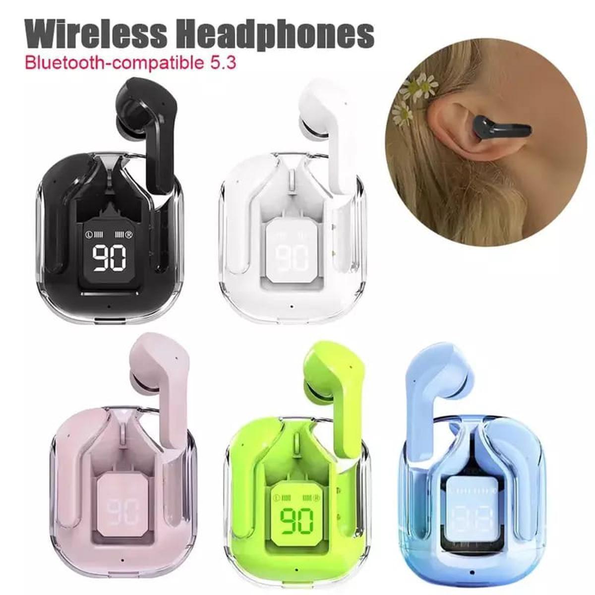 Air 31 Earbuds Wireless Crystal Transparent Body ( Random Color ) - Vibe Pk