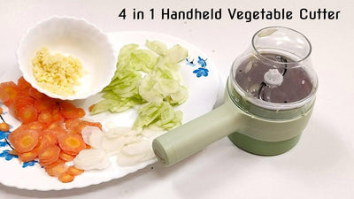 Handheld Electric Vegetable Cutter Set Wireless Food Chopper - Vibe Pk