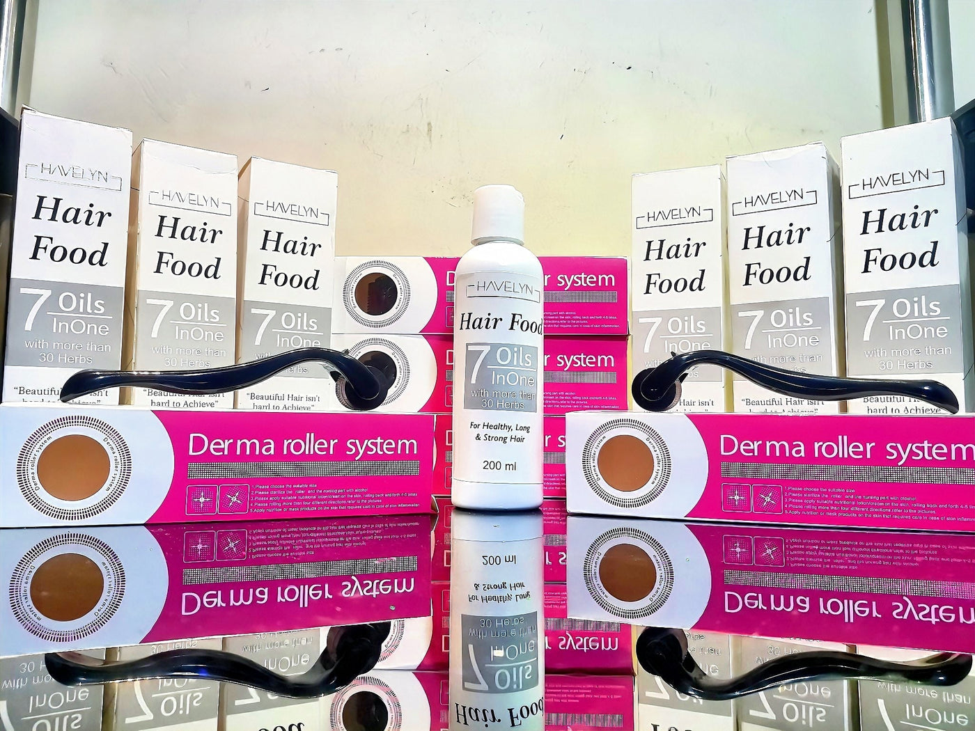 Buy Havelyn 7 in 1 Hair Food Oil Get Derma Roller Free / Buy 1 Get 1 Free - Pk Hubs