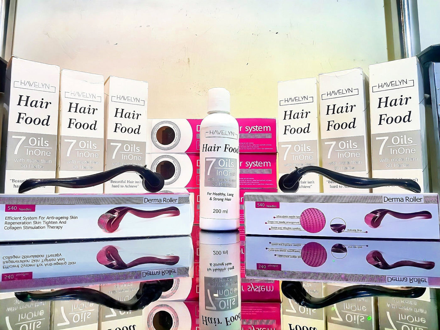 Buy Havelyn 7 in 1 Hair Food Oil Get Derma Roller Free / Buy 1 Get 1 Free - Pk Hubs